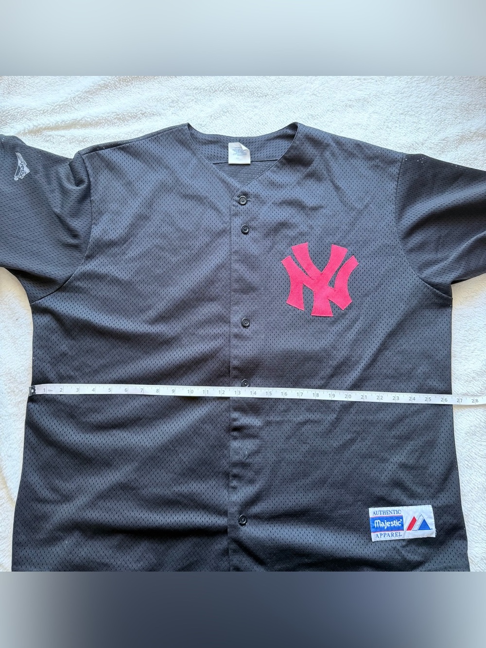 Majestic Black and Red Yankees Jersey - Picture 8 of 9